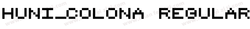 Huni_Colona Regular字体转换